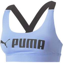PUMA Mid Impact FIT Sport-BH Damen 28 - elektro purple S