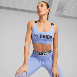 PUMA Mid Impact FIT Sport-BH Damen 28 - elektro purple S