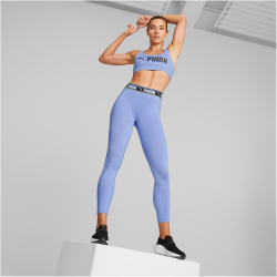 PUMA Mid Impact FIT Sport-BH Damen 28 - elektro purple S