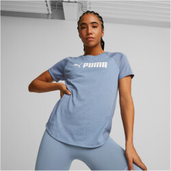 PUMA FIT Logo Trainingsshirt Damen 18 - filtered ash S