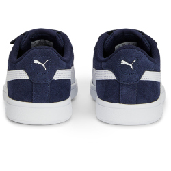 PUMA Smash 3.0 Suede Sneaker mit Klettverschluss Kinder 02 - PUMA navy/PUMA white 33