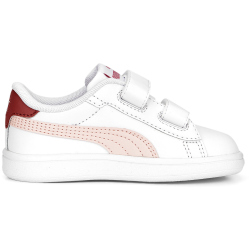 PUMA Smash 3.0 Leder-Sneaker mit Klettverschluss Baby 07 - PUMA white/rose dust/heartfelt 25