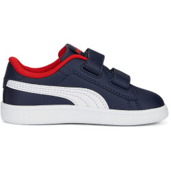 PUMA Smash 3.0 Leder-Sneaker mit Klettverschluss Baby 04 - PUMA navy/PUMA white/for all time red 25