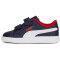 PUMA Smash 3.0 Leder-Sneaker mit Klettverschluss Baby 04 - PUMA navy/PUMA white/for all time red 25