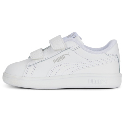 PUMA Smash 3.0 Leder-Sneaker mit Klettverschluss Baby 02 - PUMA white/cool light gray 23