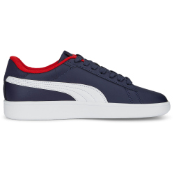 PUMA Smash 3.0 Leder-Sneaker Kinder 04 - PUMA navy/PUMA white/for all time red 37
