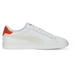 PUMA Smash 3.0 Leder-Sneaker 06 - PUMA white/vapor gray/chili pepper 38