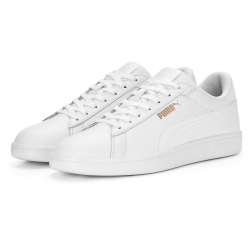 PUMA Smash 3.0 Leder-Sneaker 01 - PUMA white/PUMA white/PUMA gold 37.5