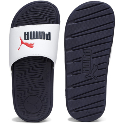 PUMA Cool Cat 2.0 Badelatschen Kinder 06 - PUMA white/PUMA navy/for all time red 35.5