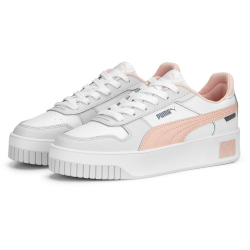 PUMA Carina Street Plateau Sneaker Damen 05 - PUMA white/rose dust/feather gray 42