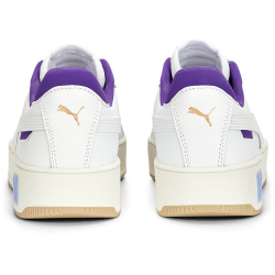 PUMA Carina Street Plateau Sneaker Damen 04 - PUMA white/PUMA white/elektro purple/frosted ivory 38.5