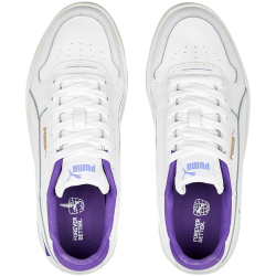 PUMA Carina Street Plateau Sneaker Damen 04 - PUMA white/PUMA white/elektro purple/frosted ivory 38.5