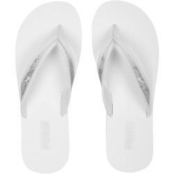 PUMA Sandy Flip Space Metallics Zehentrenner Damen 02 - matte silver/puma white/puma silver 35.5