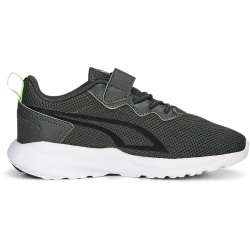 PUMA All-Day Active Sneaker Kinder 12 - shadow gray/fizzy lime/puma black 34