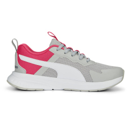 PUMA Evolve Run Mesh Sneaker Kinder 08 - cool light gray/puma white/glowing pink 36