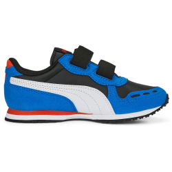 PUMA Cabana Racer SL 20 PS Sneaker mit Klettverschlu&szlig; Kinder 07 - PUMA black/PUMA white/victoria blue 32