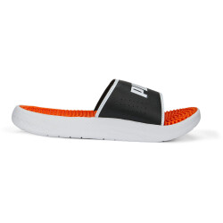 PUMA Softride Slide Massage Badelatschen Herren 06 - PUMA black/PUMA white/cayenne pepper 42