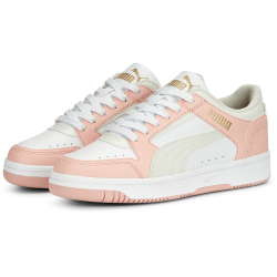 PUMA Rebound Joy Low-Top Sneaker 28 - PUMA white/vapor gray/rose dust/PUMA gold 38.5