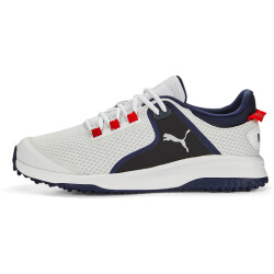 PUMA Fusion Grip Golfschuhe Herren 04 - PUMA white/PUMA silver/PUMA navy 41