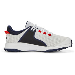 PUMA Fusion Grip Golfschuhe Herren 04 - PUMA white/PUMA silver/PUMA navy 41