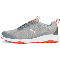 PUMA Fusion Pro Golfschuhe Herren 01 - cool mid gray/puma silver/red blast 40.5