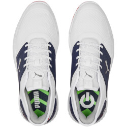 PUMA Ignite Elevate Golfschuhe Herren 04 - PUMA white/PUMA silver/PUMA navy 40.5