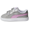 PUMA Smash v2 Glitz Glam Baby-Sneaker mit Klettverschluss 32 - PUMA silver/lilac chiffon/PUMA white 21