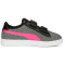 PUMA Smash v2 Glitz Glam PS Kinder Sneaker mit Klettverschluss 34 - PUMA black/glowing pink/PUMA white 31