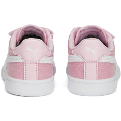PUMA Smash v2 Glitz Glam PS Kinder Sneaker mit Klettverschluss 33 - pearl pink/puma white 31