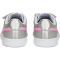 PUMA Smash v2 Glitz Glam PS Kinder Sneaker mit Klettverschluss 32 - PUMA silver/lilac chiffon/PUMA white 31