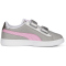 PUMA Smash v2 Glitz Glam PS Kinder Sneaker mit Klettverschluss 32 - PUMA silver/lilac chiffon/PUMA white 31