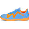 PUMA Future Play IT Hallen-Fußballschuhe Kinder 01 - blue glimmer/puma white/ultra orange 37.5