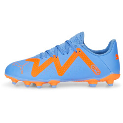 PUMA Future Play FG/AG Fußballschuhe Kinder 01 - blue glimmer/puma white/ultra orange 30