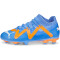 PUMA Future Pro FG/AG Fußballschuhe Kinder 01 - blue glimmer/puma white/ultra orange 37