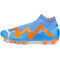 PUMA Future Match+ Laceless FG/AG Fußballschuhe 01 - blue glimmer/puma white/ultra orange 47