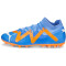 PUMA Future Pro MG Multi-Ground Fußballschuhe 01 - blue glimmer/puma white/ultra orange 44