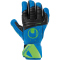 uhlsport Aquasoft HN (Half Negative Cut) Torwarthandschuhe 183 - Pacific blau/schwarz/fluo 7