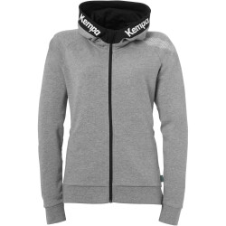 Kempa Core 26 Kapuzenjacke Damen 213 - dark grau melange M