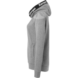 Kempa Core 26 Kapuzenjacke Damen 213 - dark grau melange M