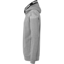Kempa Core 26 Kapuzenjacke Herren 213 - dark grau melange XL
