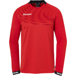 Kempa Wave 26 Langarmshirt Herren 152 - rot/chilirot S