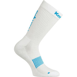 Kempa Logo Classic Socken 112 - weiß/kempablau 31-35