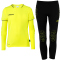 uhlsport Save Goalkeeper Torwartset (Trikot+Hose) Kinder 122 - fluo gelb/schwarz 116