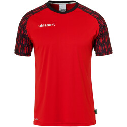 uhlsport Reaction Torwartset (Trikot+Baselayer+Shorts+Stutzen) Kinder 152 - rot/schwarz 128