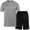 uhlsport Score 26 Set (Trikot+Shorts) Kinder 213 - dark grau melange/schwarz 164