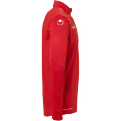 uhlsport Score 26 1/4-Zip Sweatshirt Kinder 152 - rot/weiß 116