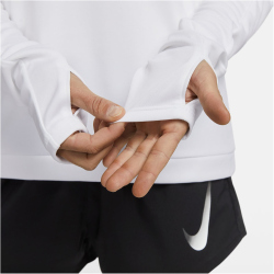 NIKE Dri-FIT Swoosh 1/4-Zip langarm Laufshirt Damen