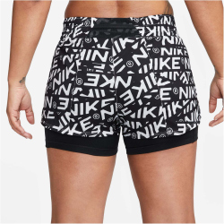 NIKE One Dri-FIT Mid-Rise 3" 2in1 Printed Shorts Damen