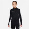 NIKE Academy 23 Dri-FIT langarm Fußball Trainingsshirt Kinder 010 - black/white/white S (128-137 cm)