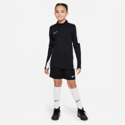 NIKE Academy 23 Dri-FIT langarm Fußball Trainingsshirt Kinder 010 - black/white/white M (137-147 cm)
